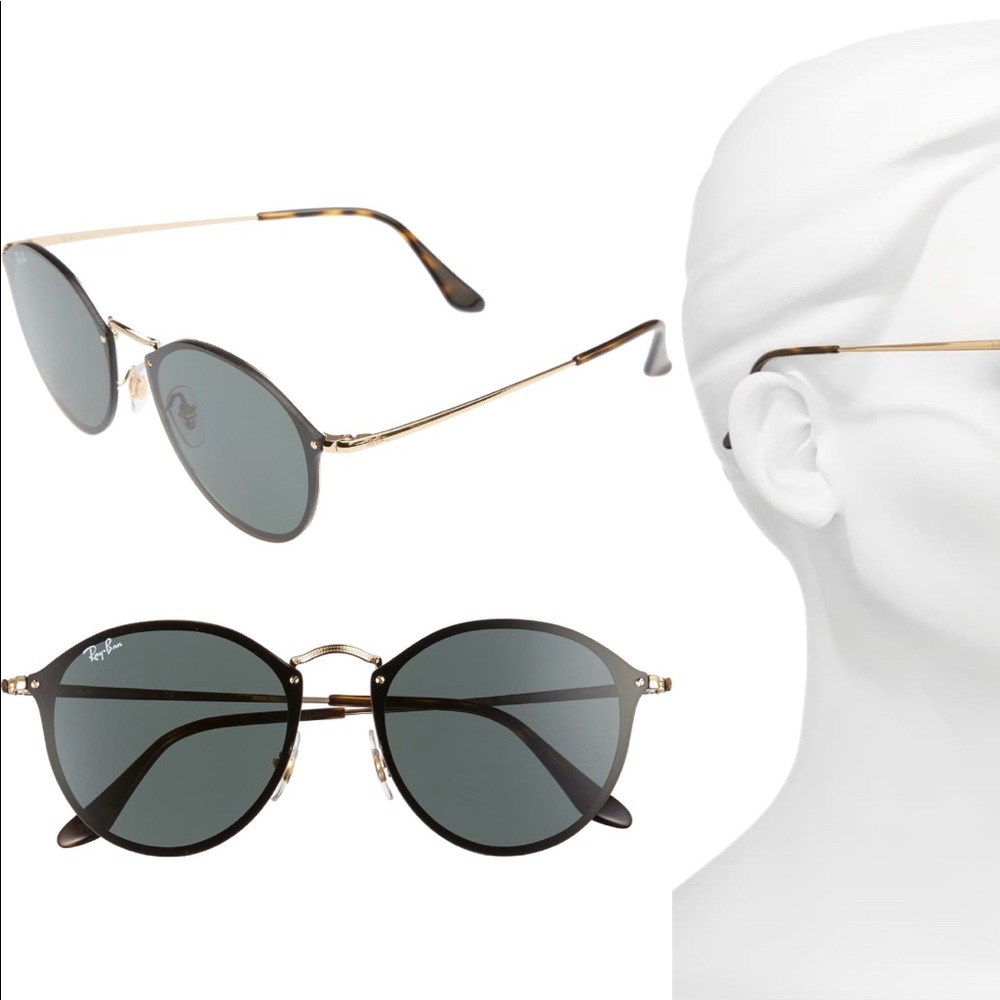 New Rayban blaze 59mm round sunglass